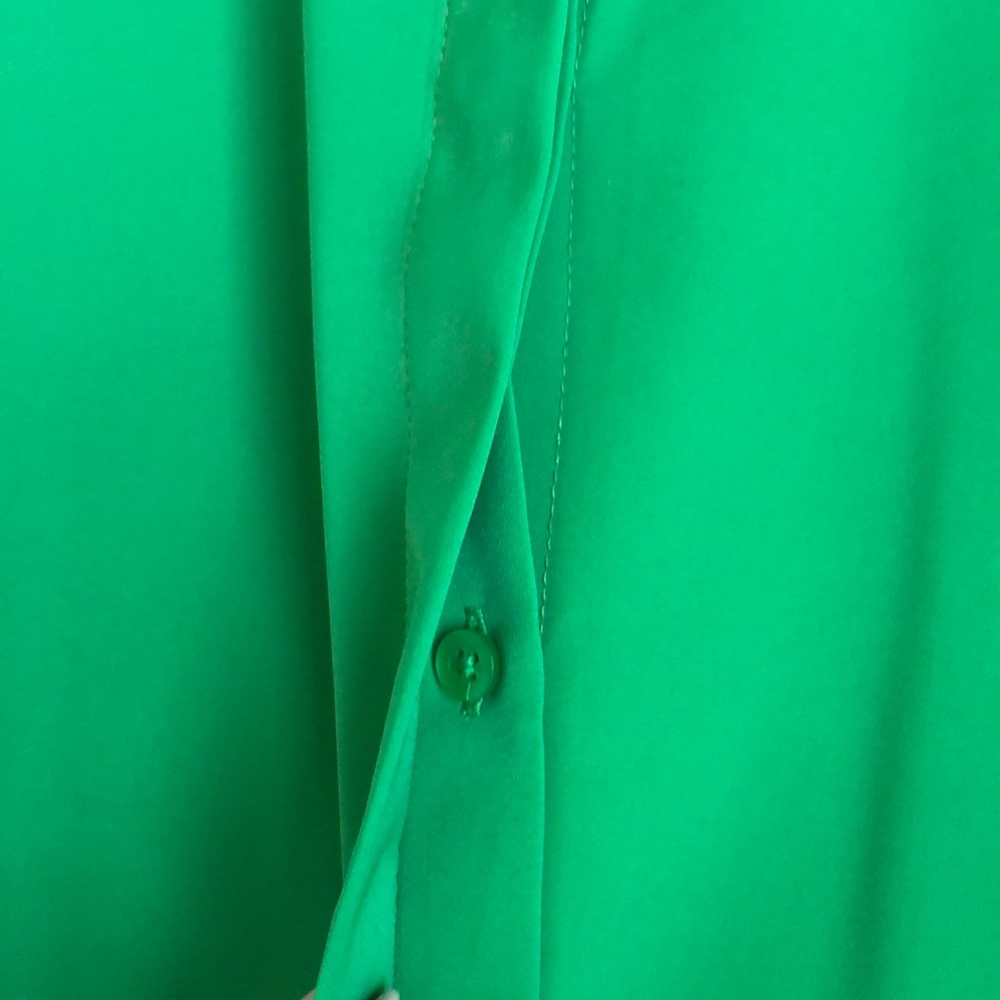 Green button down top - Picture 3 of 5